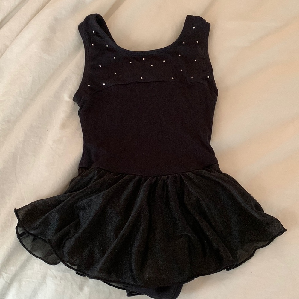 Size 2T Black Ballet Leotard with attacked Skirt